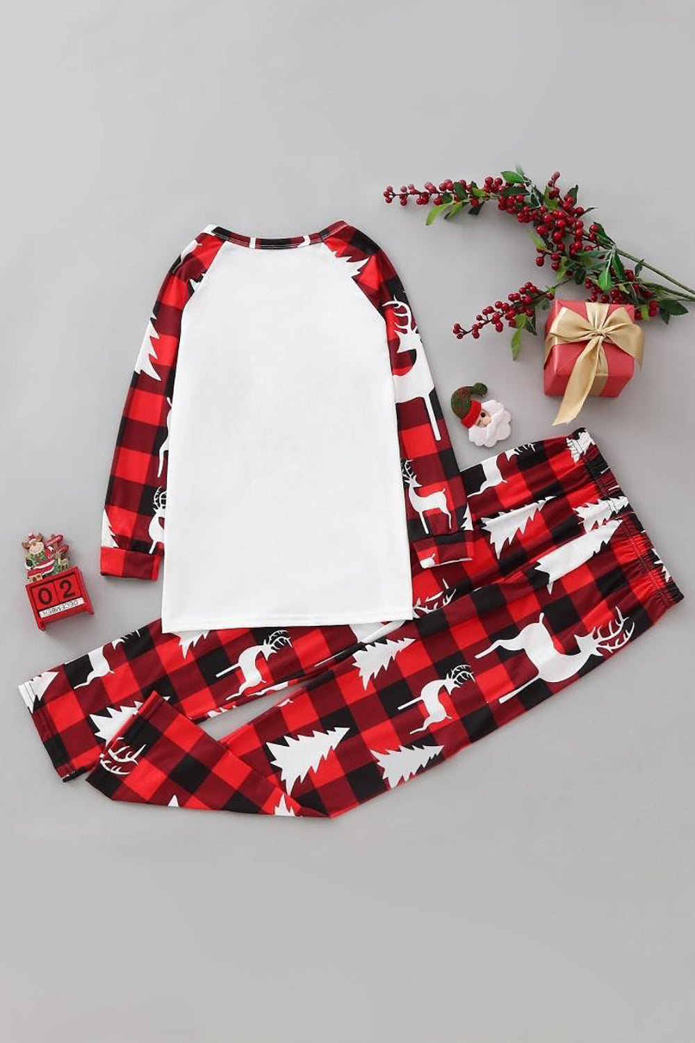 Natal Família Combinando Sleepwear Conjuntos de Pijama