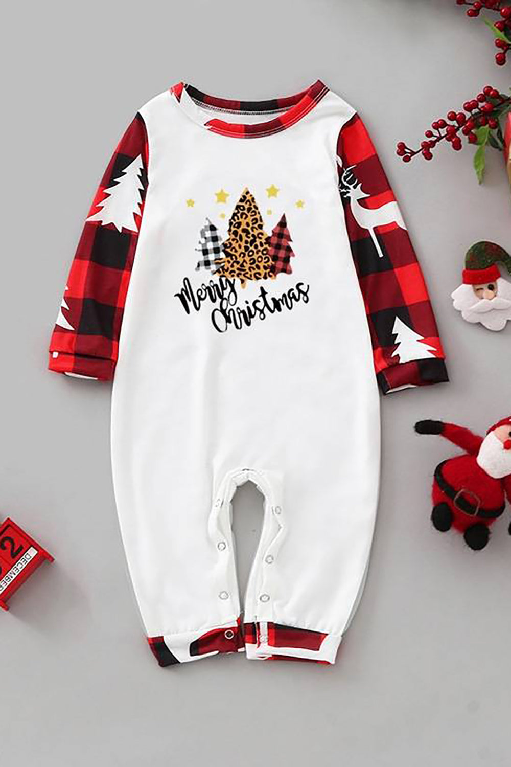 Natal Família Combinando Sleepwear Conjuntos de Pijama