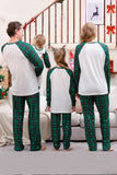 Plaid Matching Família Conjuntos de Pijamas de Natal