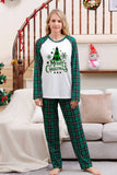 Plaid Matching Família Conjuntos de Pijamas de Natal