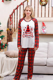 Plaid Matching Família Conjuntos de Pijamas de Natal
