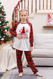 Plaid Matching Família Conjuntos de Pijamas de Natal