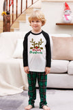 Verde Plaid Família Feliz Natal Conjuntos de pijama