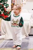 Verde Plaid Família Feliz Natal Conjuntos de pijama