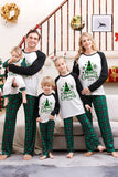 Verde Plaid Família Feliz Natal Conjuntos de pijama