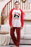 Família Red Plaid Feliz Natal Pijama Sets