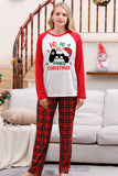 Família Red Plaid Feliz Natal Pijama Sets