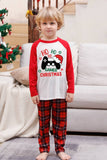 Família Red Plaid Feliz Natal Pijama Sets