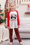 Família Red Plaid Feliz Natal Pijama Sets