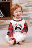 Família Red Plaid Feliz Natal Pijama Sets