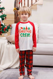 Família Red Plaid Feliz Natal Pijama Sets