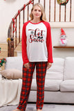 Família Red Plaid Feliz Natal Pijama Sets