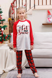 Família Red Plaid Feliz Natal Pijama Sets