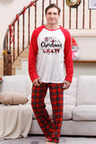 Red Plaid Matching Família Conjuntos de Pijamas de Natal
