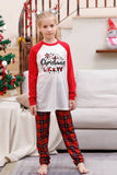 Red Plaid Matching Família Conjuntos de Pijamas de Natal