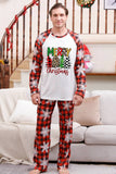 Pijamas de Natal da Família Combinando Plaid com Floco de Neve