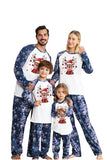 Blue Print Mangas Longas Pijamas de Natal da Família