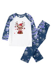 Blue Print Mangas Longas Pijamas de Natal da Família