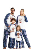 Blue Print Mangas Longas Pijamas de Natal da Família