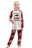 Natal Vermelho Print Família Pijamas Sets
