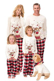 Natal Branco Veado Família Combinando Pijamas set