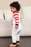 Red Stripes Bonecos de neve Natal Família Pijamas set