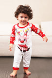 Red Deer Print Pijama de Natal da Família