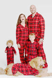 Pijamas de Natal da Família Red Plaid