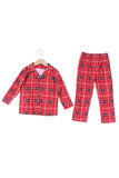 Pijamas de Natal da Família Red Plaid