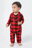 Red Plaid Natal Família Combinando 2 Peças Pijamas set