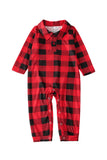 Red Plaid Natal Família Combinando 2 Peças Pijamas set