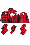 Red Plaid Natal Família Combinando 2 Peças Pijamas set