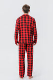 Red Plaid Natal Família Combinando 2 Peças Pijamas set