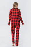 Red Plaid Natal Família Combinando 2 Peças Pijamas set