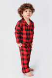 Red Plaid Natal Família Combinando 2 Peças Pijamas set