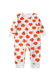 Laranja Print Natal Família Combinando Conjunto de Pijamas