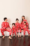 Família Vermelho Natal Papai Noel Print Pijamas