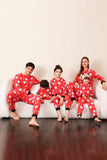 Família Vermelho Natal Papai Noel Print Pijamas