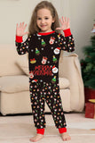 Papai Noel e árvore de Natal Família Negra combinando conjunto de pijamas