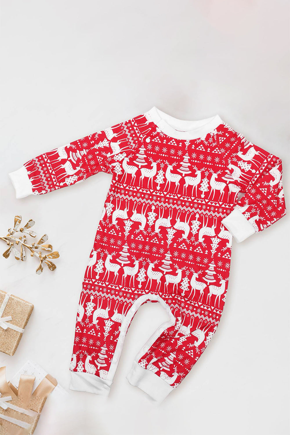 Árvore de Natal da Família Verde Vermelha Conjunto de pijamas