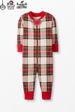 Natal Família Combinando Pijamas set Pijama xadrez vermelho