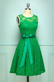 Vestido de renda verde