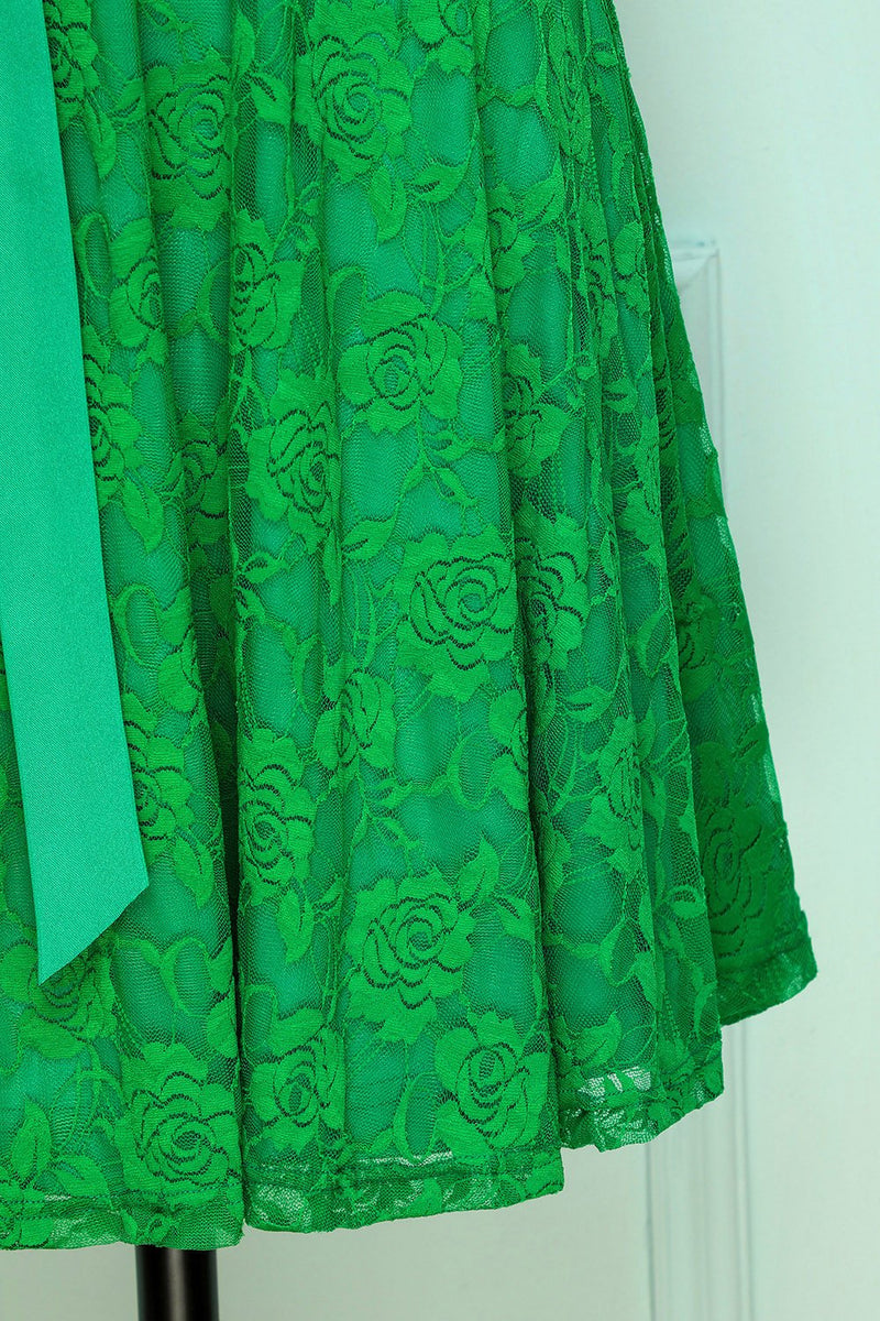 Carregar imagem no visualizador da galeria, Vestido de renda verde