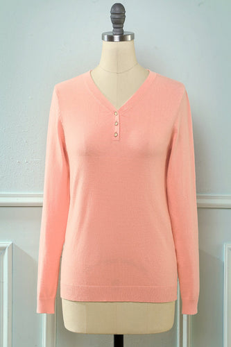 Camisola de malha rosa