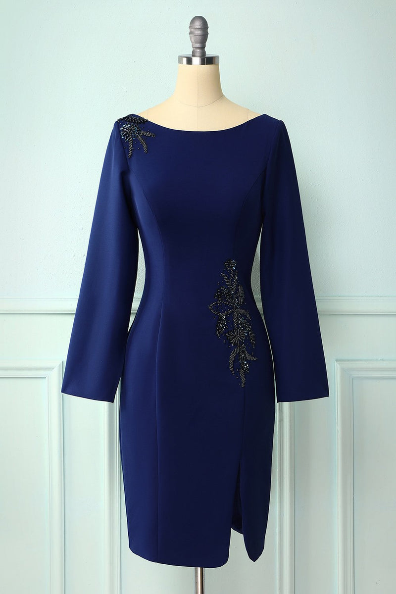 Carregar imagem no visualizador da galeria, Mãe azul escuro do vestido de noiva