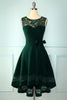 Carregar imagem no visualizador da galeria, Vestido Verde Escuro Alto Baixo