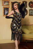 Lantejoulas 1920 Fringe Flapper Vintage Dress