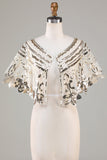 Glitter Sequins Preto Cabo dos anos 1920