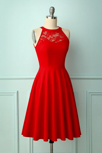 Vestido vermelho da dama de honra