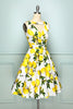 Carregar imagem no visualizador da galeria, Vestido de limão dos anos 50